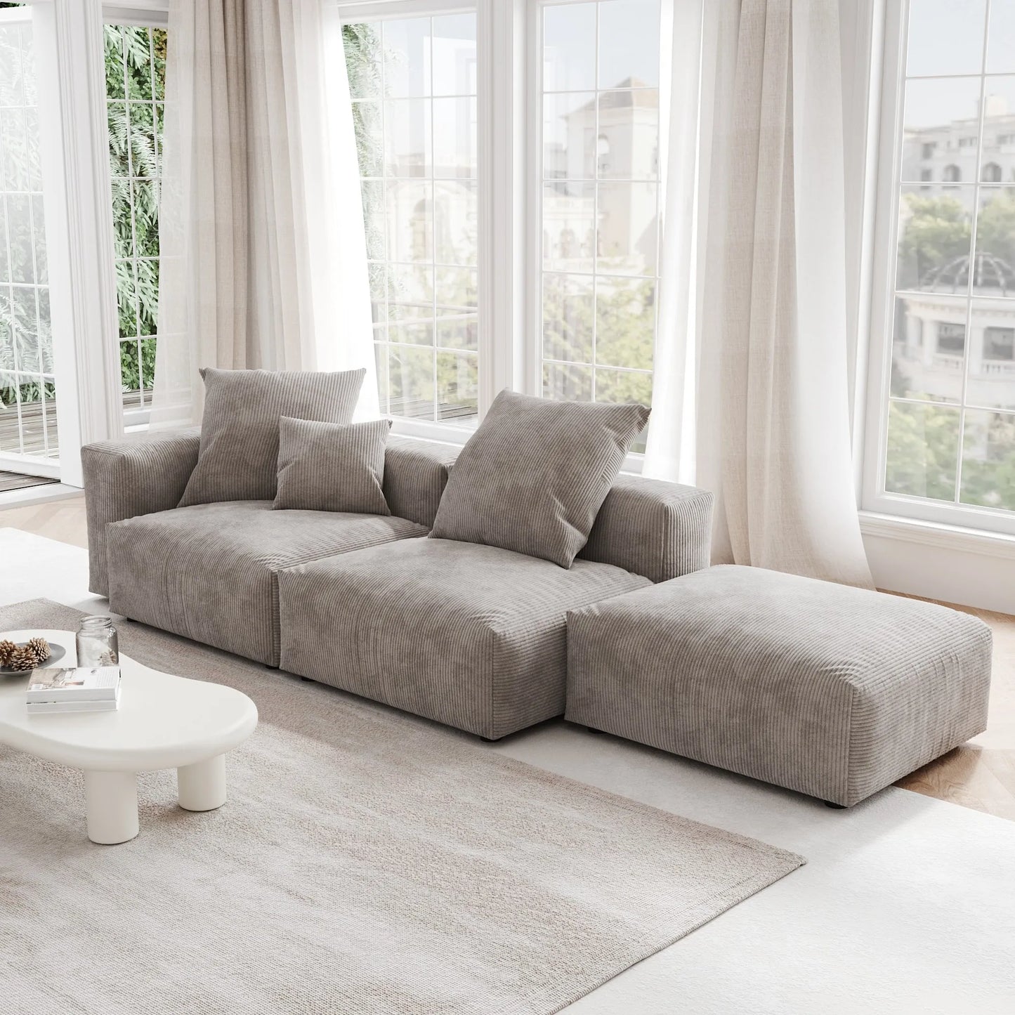 NAVI 130'' Sectional Sofa I Shape