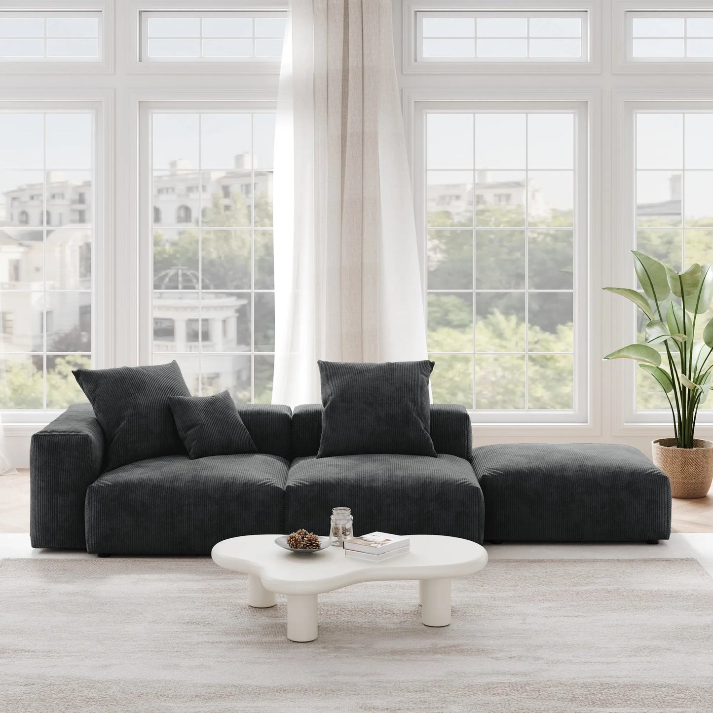 NAVI 130'' Sectional Sofa I Shape