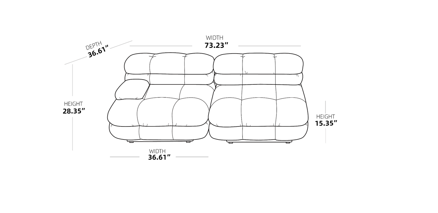 SAVOIR 73″ Loveseat