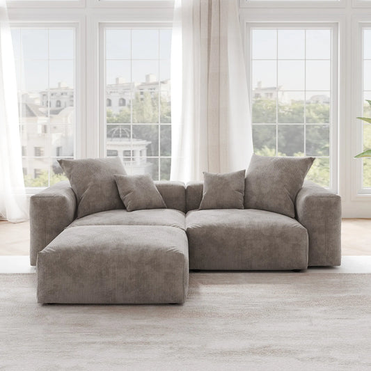 NAVI 102'' Loveseat With Ottoman